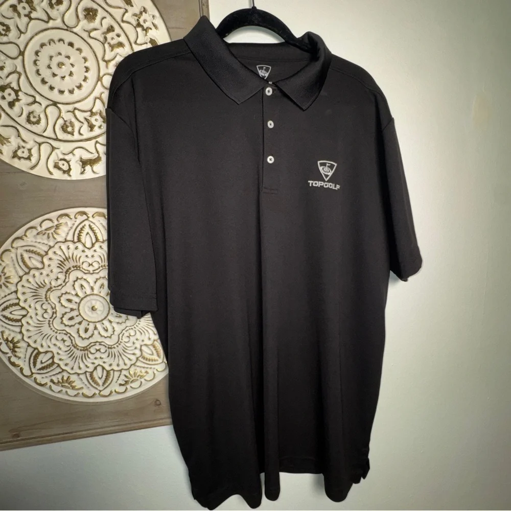 🏌️‍♂️ TOPGOLF Performance Polo Shirt – Black – Men’s 2XL